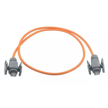 Wirewin Industrial Cat6A S/FTP PUR Patch Cable, 30m, Orange, IP67 RJ45 PKW-I2-SF-K6A-PUR 30.0 OR