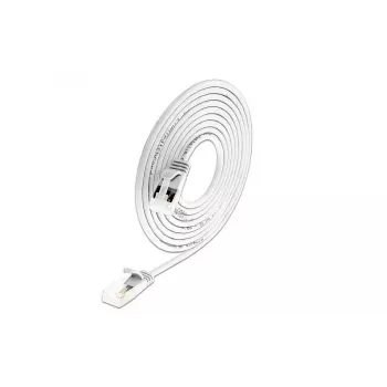 Wirewin Light Patch Cable Round U/FTP Cat 6a White 5.0m Slim, Shielded, PoE, Flexible Thin Cable for Special Applications (PKW-LIGHT-STP-K6A 5.0 WS)