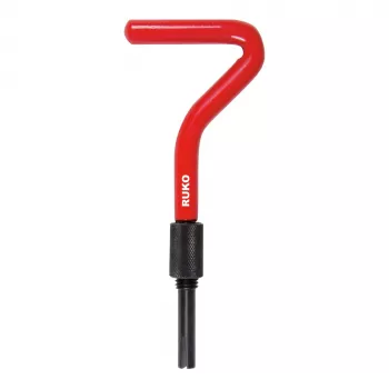 RUKO Thread Insertion Tool M3, 1/4 inch Hex Shank, Nickel-Plated