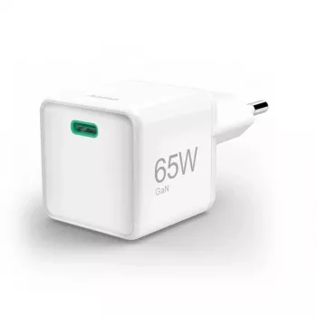 Hama GaN USB-C Super-Mini Charger, 65 W, PD, White (00201943)