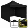 LEAN Express Garden Gazebo Commercial Catering Pavilion Black 3x3M
