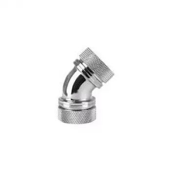 Thermaltake Pacific G1/4 PETG Tube 45-Degree Dual Compression Chrome Fitting