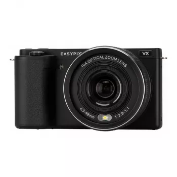 Easypix PowerPro VX6430 Flip Screen Digital Camera - 64MP, 10x Optical Zoom, 4K Video, Black 20205