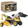 SMOBY Tractor Max Pedal-Powered Ride-On Toy with Trailer, Green, Ages 3+