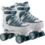 HUDORA Roller Skates Size 28-31, 2-in-1 Inline & Quad, Blue/White Sneaker-Look