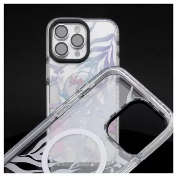 Evelatus Apple iPhone 15 Pro PC+TPU Case with MagSafe - Custom Flower Print