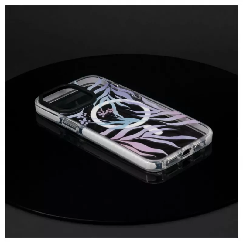 Evelatus Apple iPhone 15 Pro PC+TPU Case with MagSafe - Custom Flower Print
