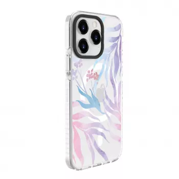 Evelatus Apple iPhone 15 Pro PC+TPU Case with MagSafe - Custom Flower Print