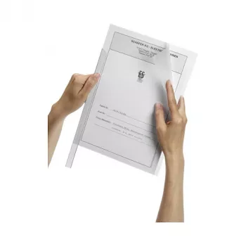 DURABLE DURACLIP A4 Clamp File Transparent 100-Sheet Capacity, Pack of 50 291919