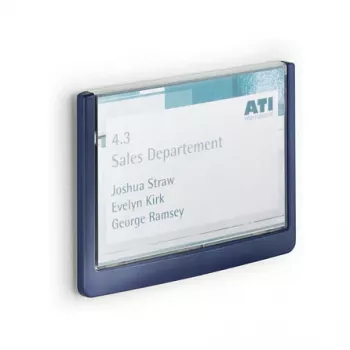 DURABLE CLICK SIGN Door Sign 149 x 105.5 mm, Dark Blue, 486107