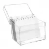 MAUL Acrylic Index Card Box A6, Crystal Clear incl. 100 Index Cards and A-Z Register (19528-05)