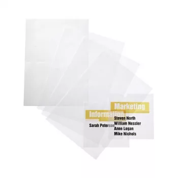 DURABLE CRYSTAL SIGN Replacement Films 148 x 105 mm, Transparent, 10/Pack 483119