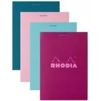 Rhodia No. 11 A7 Squared Notepad, Assorted Colours, 80 Sheets, 10 Pack 11295C