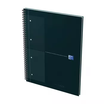Oxford International Collegeblock Notebook, DIN A4+, Squared, Hardcover, Spiral Bound, 80 Sheets, SCRIBZEE Compatible 400191148