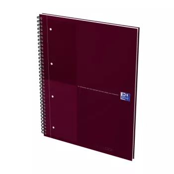 Oxford International Collegeblock Notebook, DIN A4+, Lined, Hardcover Cover, Spiral Bound, 80 Sheets, 1 Piece 400194459