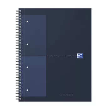Oxford International College Notebook A4+ Squared Hardcover Spiral Bound 80 Sheets 400191240