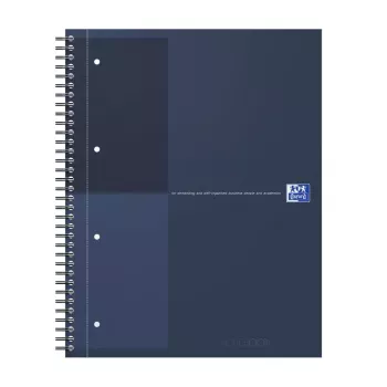 Oxford International Collegeblock Notebook, DIN A4+, Lined, Hardcover, Spiral Binding, 80 Sheets, 1 Piece (400194458)