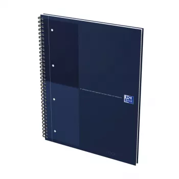 Oxford International Collegeblock Notebook, DIN A4+, Lined, Hardcover, Spiral Binding, 80 Sheets, 1 Piece (400194458)