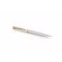 Waterman Allure Impression Ballpoint Pen, White Lacquer, Gold Trim, Medium Blue Ink 2225511
