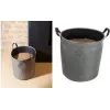 EDA Pellet Storage Bag, 60 Litre, Dark Grey, 30 kg Capacity, Felt, Collapsible, with Carrying Handles 010488 G/NO