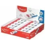 Maped Technic PRECISION Plastic Eraser, White, 40-Piece Display Box (126111)