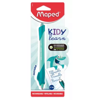 Maped KIDY Learn Shark Erasable Rollerball Pen, 0.7 mm, Blue Ink, Blister Pack 229500