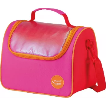 Maped PICNIK ORIGINS Lunch Bag, Pink, 100% Polyester, PEVA Lining, Shoulder Strap, 1 Piece 872107