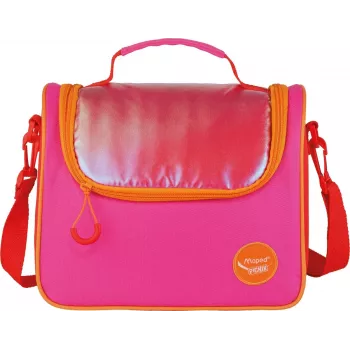 Maped PICNIK ORIGINS Lunch Bag, Pink, 100% Polyester, PEVA Lining, Shoulder Strap, 1 Piece 872107