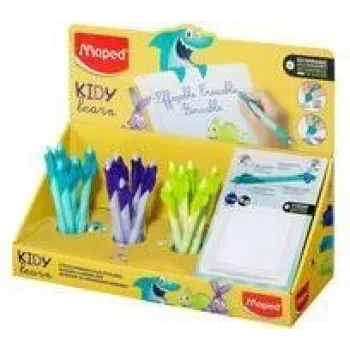 Maped KIDY Learn Erasable Rollerball Pen, 0.7 mm, 18-Piece Display (229503)