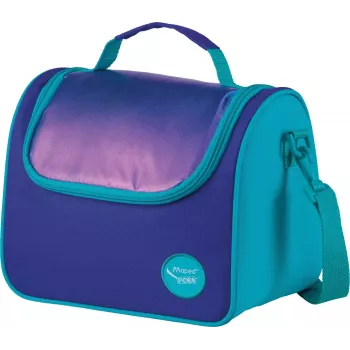 Maped PICNIK ORIGINS Insulated Lunch Bag with Shoulder Strap, Aqua, 100% Polyester, PEVA Lining 872108