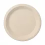 PAPSTAR Pure Sugarcane Plate, Round, 230 mm, 50 pcs, Compostable, Microwave Safe 89866