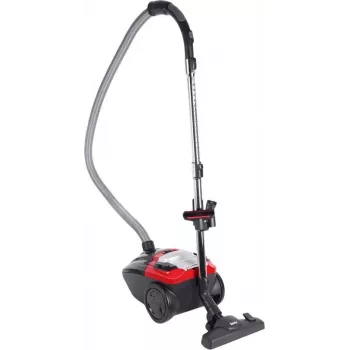 Fakir 3843003 Cylinder Vacuum Cleaner, 700 W, 3 L Dust Bag, HEPA Filter, Dry, Red/Black