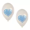 PAPSTAR Bavarian Blue and White Latex Balloon, 250 mm Diameter, 1 Piece 81949