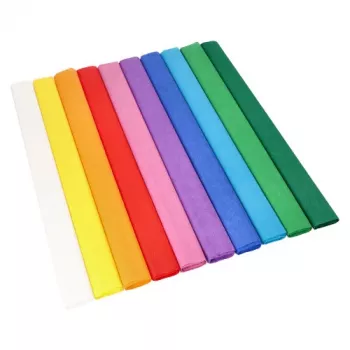 PAPSTAR Crepe Paper Rolls, 500 mm x 2.5 m, Assorted Waterproof Non-Bleeding, on Roll, 1 Roll (37037)