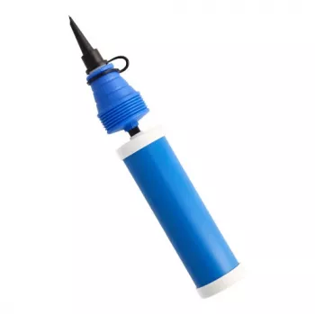 PAPSTAR Double-Action Balloon Pump, Blue Plastic, 275 mm, 1 Piece (89199)