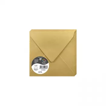 Pollen by Clairefontaine Square Envelope 140 mm, Gold, 120 g/m², pH-Neutral, Acid-Free (1 Piece) 50088C