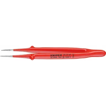 KNIPEX 92 27 62 VDE Precision Tweezers, Pointed Fine Tip, 150 mm, Insulated 1000V
