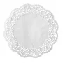 PAPSTAR Round Cake Doily, 320 mm, White Embossed Lace Paper, 40 g/m², 1 Piece (12456)