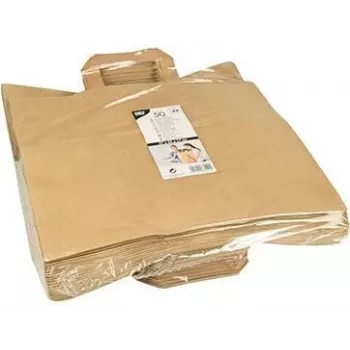 PAPSTAR Paper Carrier Bag, 320 x 170 x 270 mm, Brown Kraft Paper, 70 g/m², 5 kg Load Capacity, with Handle - 1 Piece (86449)