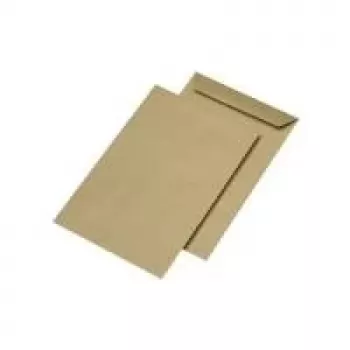 MAILmedia 301017 mailing bag E4, without window, wet-adhesive, brown, 130 g/m²