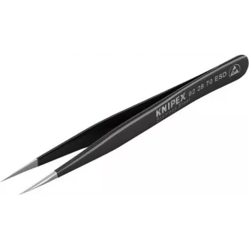 KNIPEX 92 28 70 ESD Precision Tweezers Pointed, Fine 110 mm