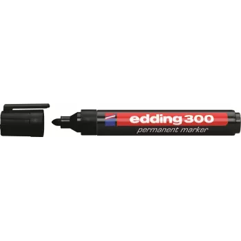 Edding 300-E4 Marker Set, 4 Pcs, Black/Blue/Green/Red 4-300-4