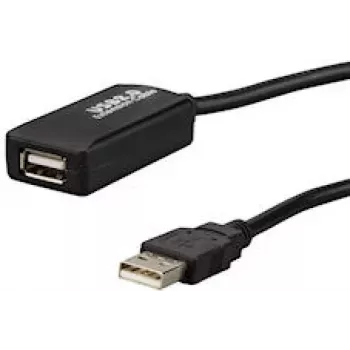 E+P CC 508/10 USB 2.0 Extension Cable, 10 m, Black 924560