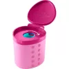 FABER-CASTELL Grippy Pencil Sharpener, Pink with Blade Protection, Child-Safe, Click Mechanism - 1 Piece (181795)