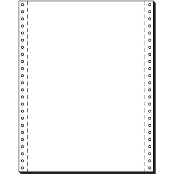 SIGEL Continuous Form Paper, 305 x 240 mm, 70 g/m², 2000 Sheets, Single-Feed Perforation, White 12241