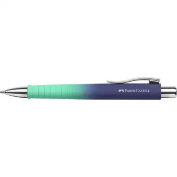 Faber-Castell Poly Ball Urban Retractable Ballpoint Pen, Buzzing Blue, Blue Ink, 0.6 mm Line Width (XB), 1 pc 241132