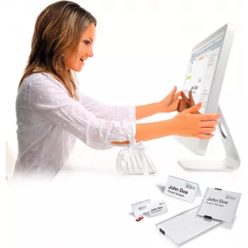 DURABLE BADGEMAKER® Insert Labels 67 x 17 mm, White, 400 Labels, A4 Sheets, for Inkjet & Laser 146102