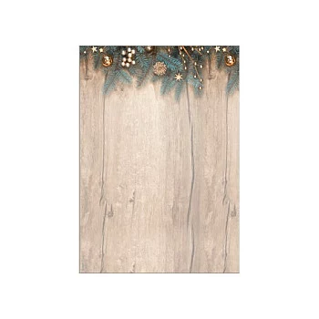 SIGEL Christmas Letter Paper Golden Greens Motif DIN A4 - 90 g/m² - A4 (DP664)