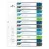 DURABLE 679627 A4+ Polypropylene Blank Index Dividers, Multicolour, Portrait, 0.27 mm, 11-Hole Universal Punching