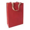 SIGEL Red Coco Large Gift Bag, Jute Fiber Paper, Red, 1 Piece (ET010)